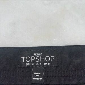 Topshop leather skirt size 4